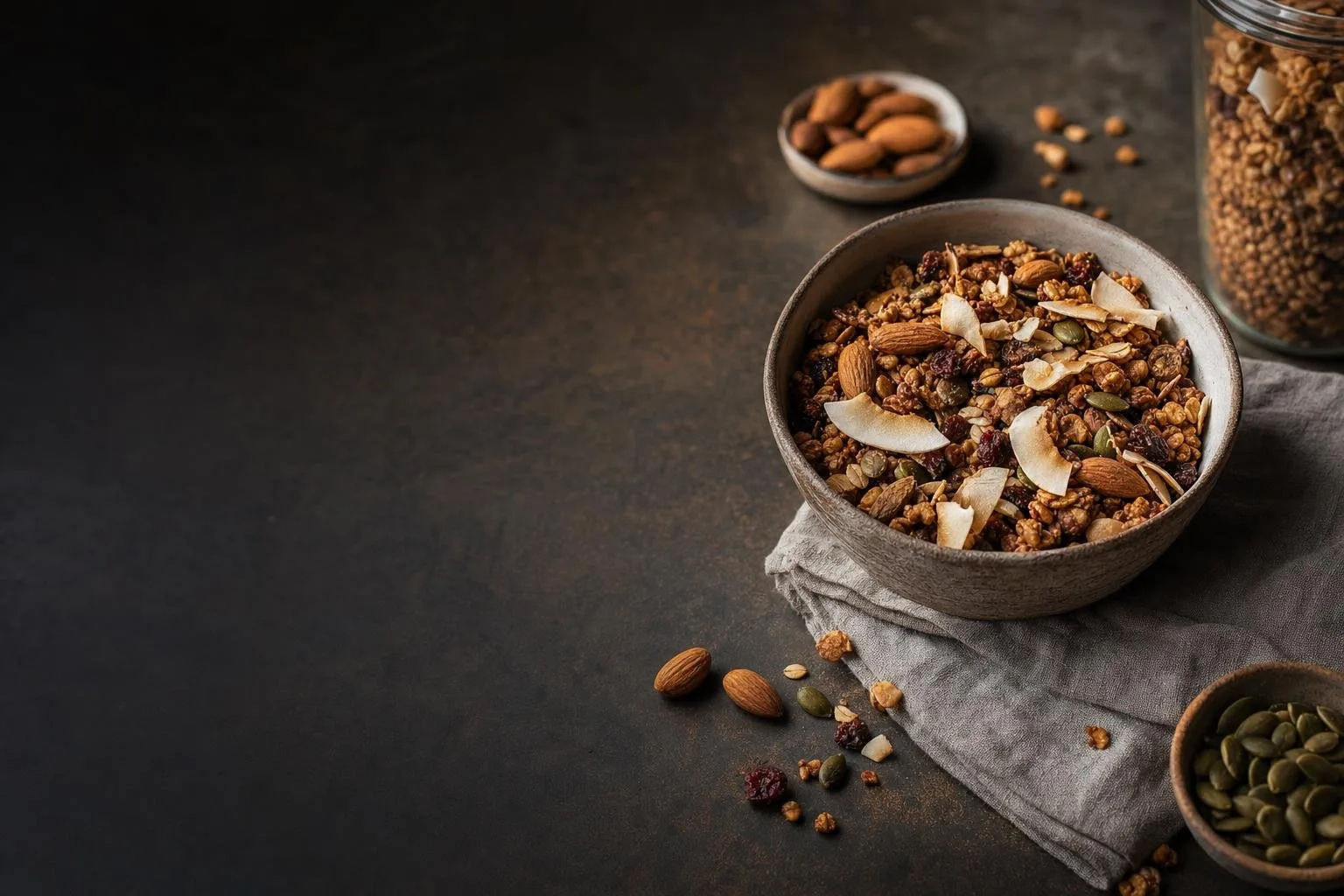 Small-Batch Granola on a table