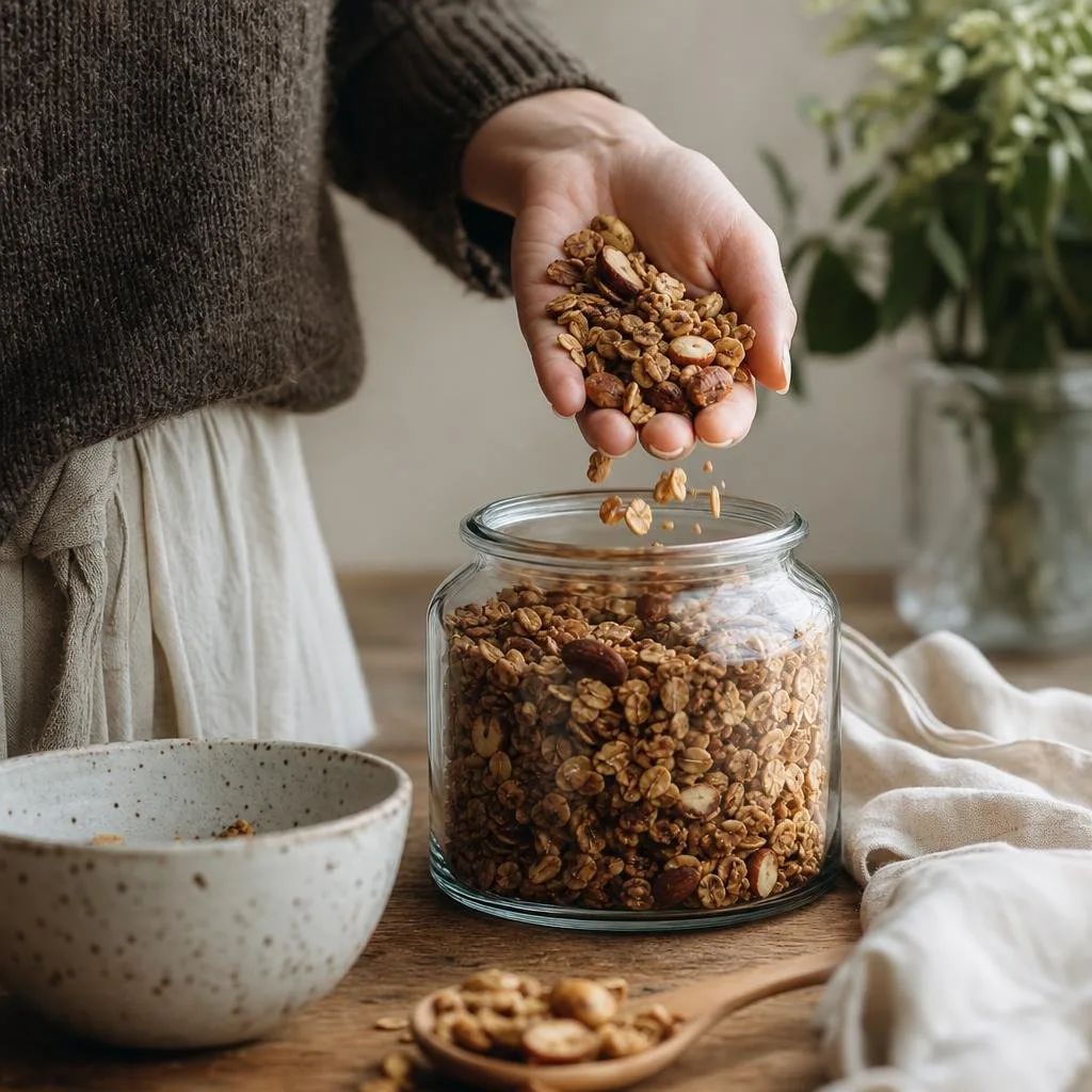 Close-up of the Small-Batch Granola